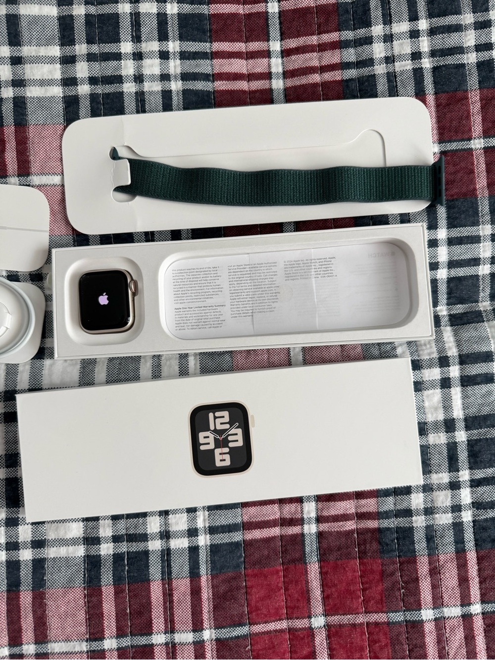 Apple Watch Accessory Set with Dark Green Sport Loop - Picture 3 of 5